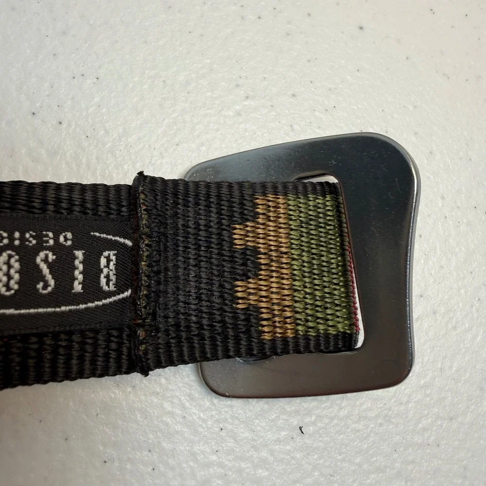 Bison Designs Aztec Print Belt Medium Southwestern Western Gorpcore